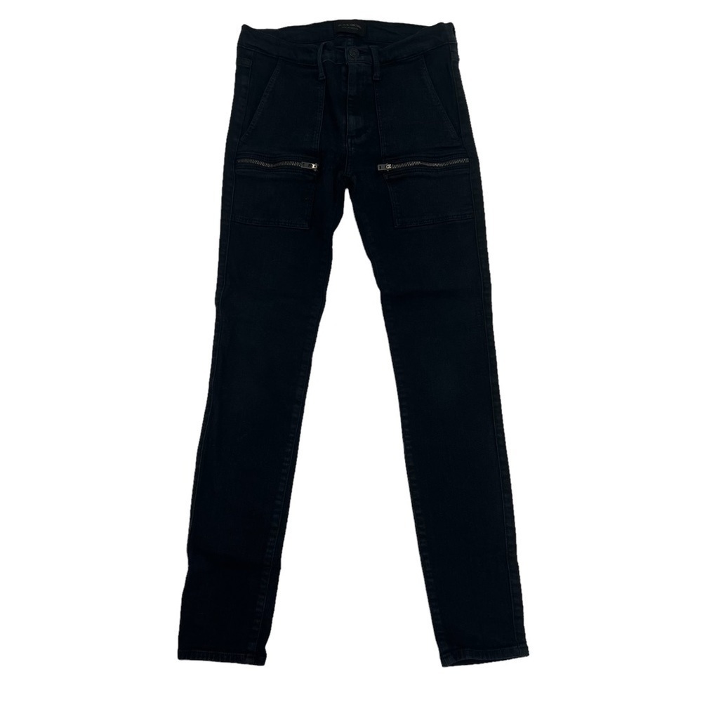 Black Orchid Black Skinny Front Zipper Pocket Jeans Size 27 Women’s